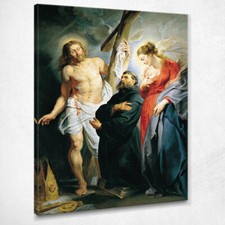 Sant'Agostino Tra Cristo E La Vergine Peter Paul Rubens, ppr170 quadro stampato 