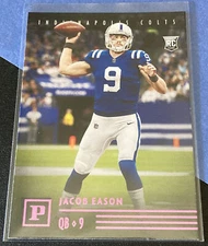 2020 Panini Chronicles Panini JACOB EASON Pink RC Canvas Rookie #PA-7 IND COLTS