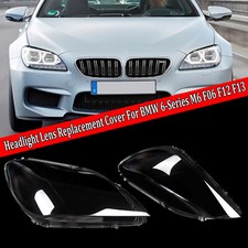 Pair Headlight Headlamp Lens Cover For BMW 6 Series M6 F06 F12 F13 640i 650i