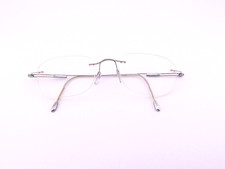 Silhouette Eyeglasses, Frames Only, Silver, Titanium, Made in Austria