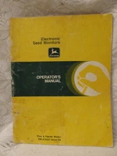 John Deere Operator's Manual Electronic Seed Monitors OM-A38237