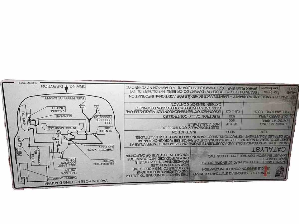 Cubierta del motor de la cubierta del maletero de Porsche 911 Carrera 1978-1985 OEM Foto 4 de 4