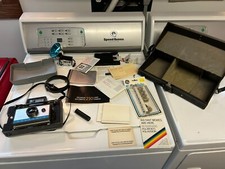 Vintage 1960's Polaroid Land Camera 210 w/ Carrying Case Bulbs  Flash Attach