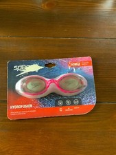 Speedo Adult Hydrofusion PRO Swim Goggles Pink W/ Antifog Lenses UV Protection
