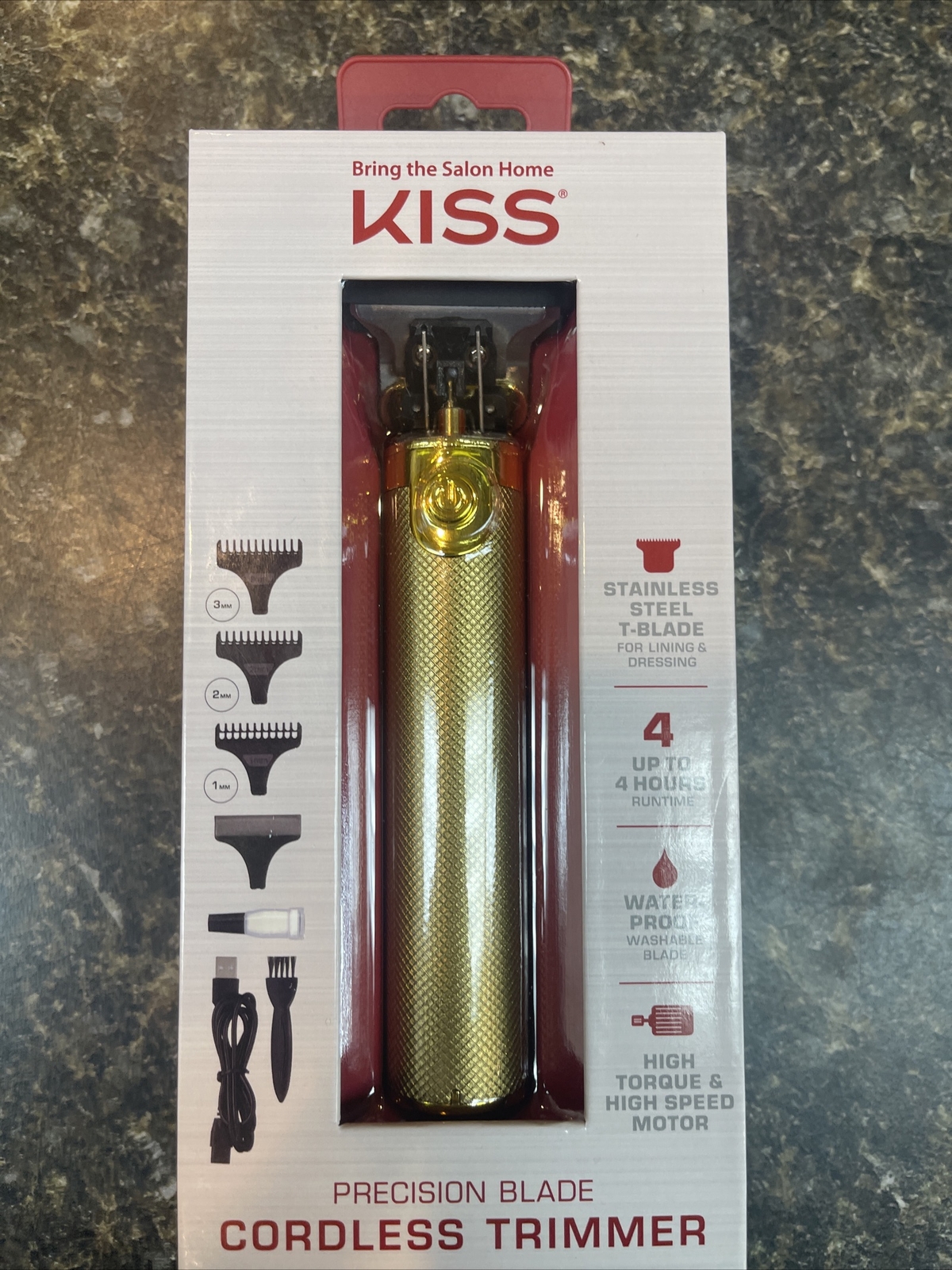 RED by Kiss Precision Blade Cordless Trimmer, Men's Grooming Kit