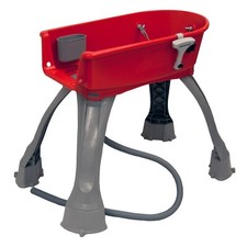 Bath Tub Large Dog Red Elevated Sturdy Plastic Pet Grooming Wash Station