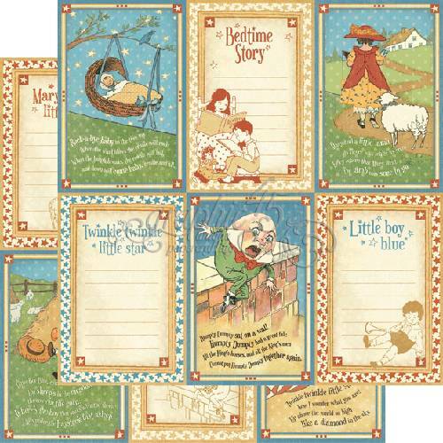GRAPHIC 45 "MOTHER GOOSE" BUNDLE + STAMPS BABY NURSERY RYHMES SCRAPJACK'S PLACE - Picture 12 of 12
