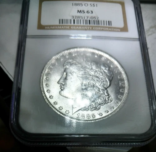 1885-O Morgan Silver Dollar NGC MS63 Uncirculated Condition. HG85SP