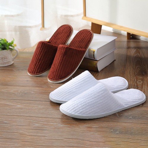 2 pares de pantuflas de algodón engrosado para hombre e invitado para el hogar convenientes - Imagen 2 de 12