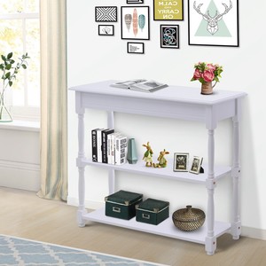 Wood Accent style Entryway Console Table Hallway Living Room Furniture