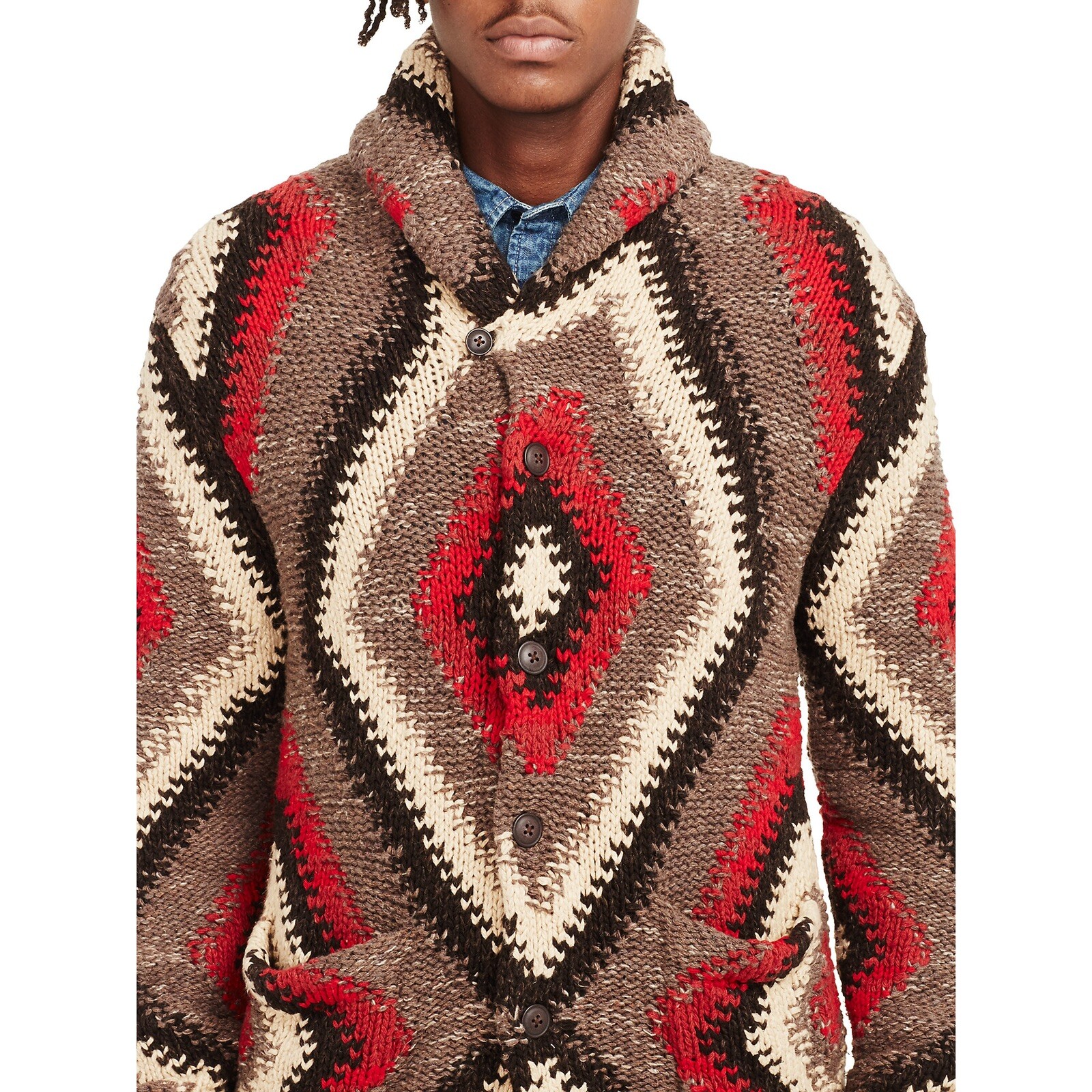 Ralph Lauren Large Geometric Cardigan 