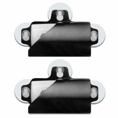 Allison MINI Clip Electronic Toll Tag Holder for New Small E-ZPass BLACK- 2 Pack