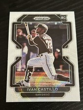2022 Panini Prizm Prizms White Wave #193 Ivan Castillo