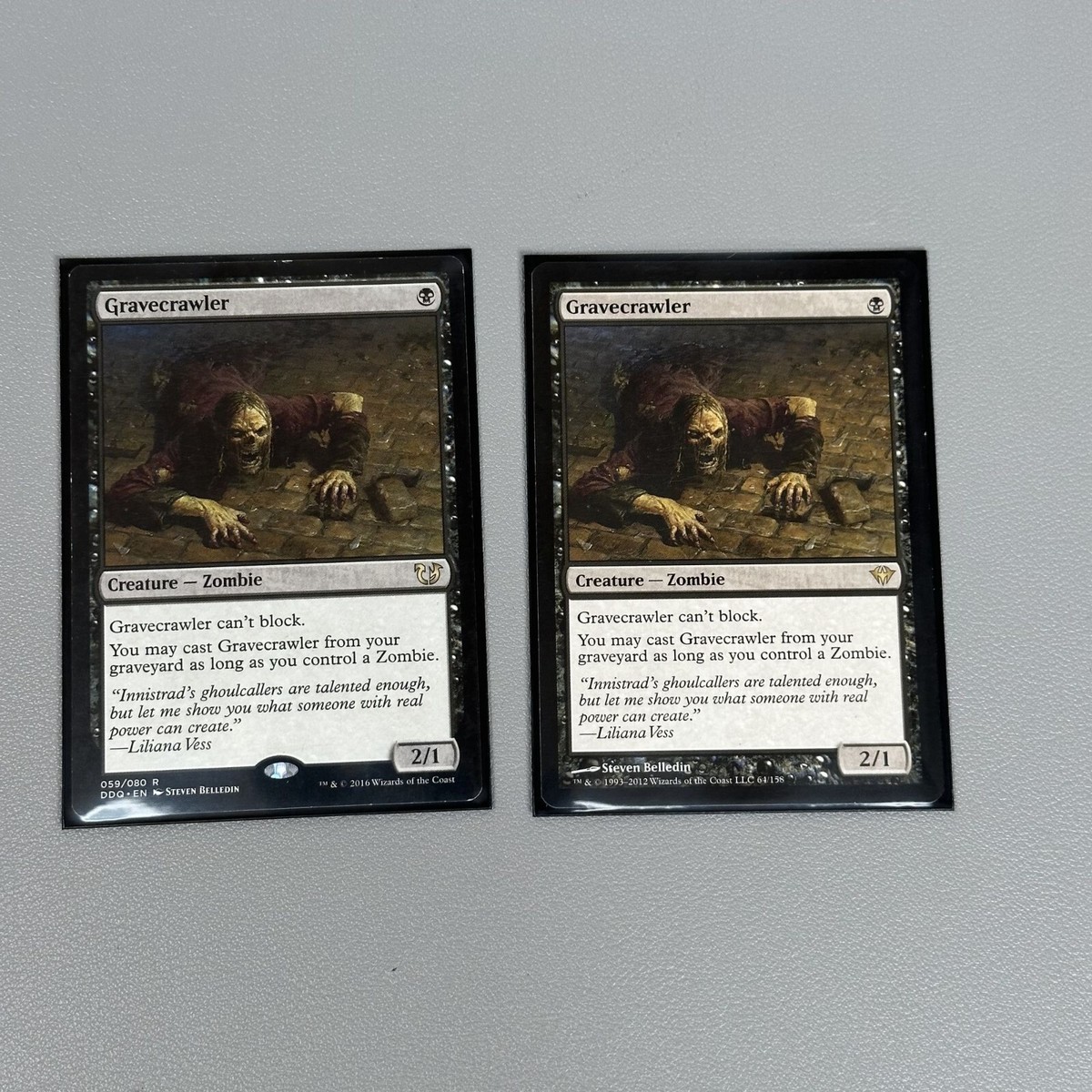 2x Gravecrawler - Dark Ascension & Blessed vs. Cursed - Magic: The Gathering 