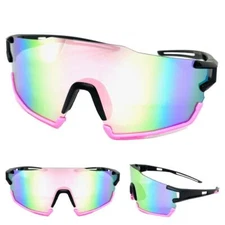 Oversized Sports Wrap Cycling Running SUN GLASSES Lightweight Flexible Frame C2