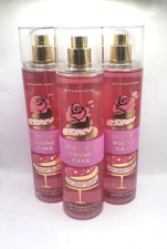 BATH AND BODY WORKS SWEET PETAL POUND CAKE BODY MIST 8 FL OZ SET OF 3 