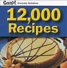 #ad Snap 12000 Recipes PC 2001 $5.59