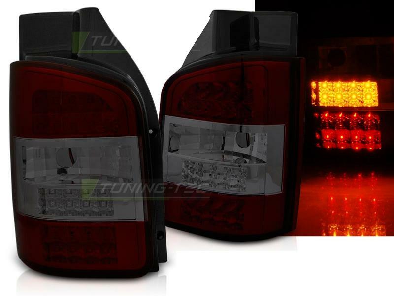 Feux arrière LED rouge fumé pour VW Transporter T5 2003-2009