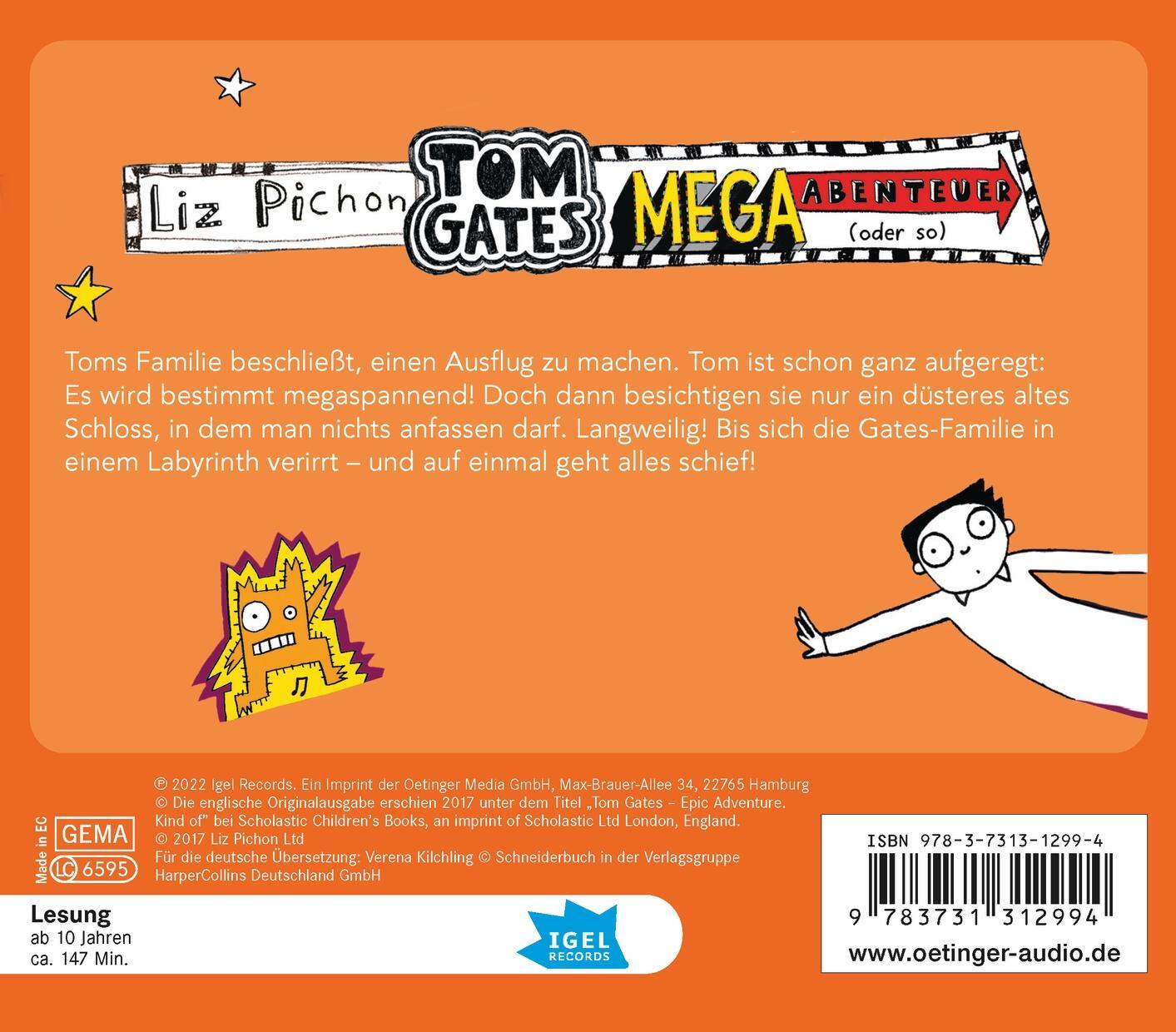 Thumbnail - Tom Gates 13. Mega-abenteuer (oder So) Liz Pichon