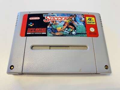   Virtual Soccer Super Nintendo Spiel   SNES Modul in Schutzfolie
