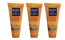 Kiss My Face face factor SPF 50 RARE sunscreen 2 oz DISCONTINUED ITEM READ LOT 3