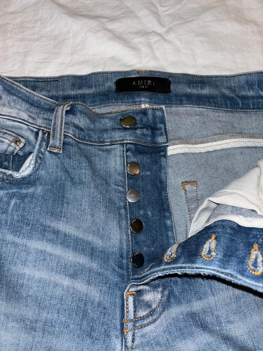 Amiri Denim Light Blue LOGO Print Jeans Size 30 | eBay Amiri Denim Light Blue LOGO Print Jeans Size 30 | eBay