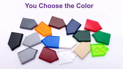 Lego 2x3 Tile Pentagonal Shield Pointed Blank You Choose the Color