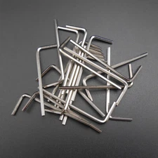 20Pcs X 2MM Edge L-Handle Steel Hex Allen Key Socket Wrench For M4 Machine Screw