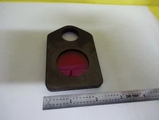 OPTICAL MOUNTED FILTER #29 RED LASER OPTICS AS IS BIN#W8-DC-28