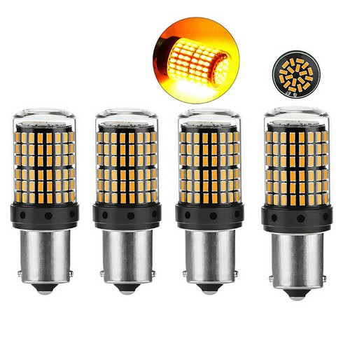 1156-BAU15S Turn Signal Light Led Bulb Yellow Blinker Super Bright Truck Light - Picture 9 of 10