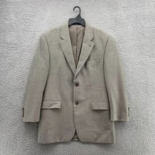 Ralph Lauren Adult 40R HoundsTooth Grey Blazer Two Button Jacket 100 Wool Men's