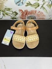 Toddler Cat Jack Girls' Casual Footbed Sandals - Natural 7T