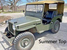 Summer Soft Top Fits On Straight Bows For Jeep Willys Cj2a 1945-1949-od Green Summer Soft Top Fits On Straight Bows For Jeep Willys Cj2a 1945-1949-od Green