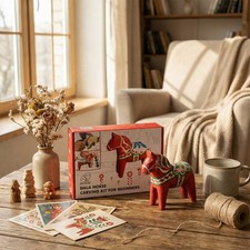 Dala Horse Wood Carving Kit – Scandinavian DIY for Adults & Teens | DIY02