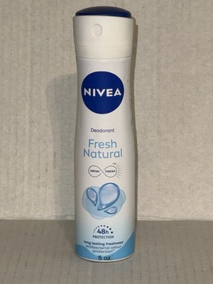 Nivea Fresh Natural 48 Hour Deodorant Spray 5oz (150ml) New