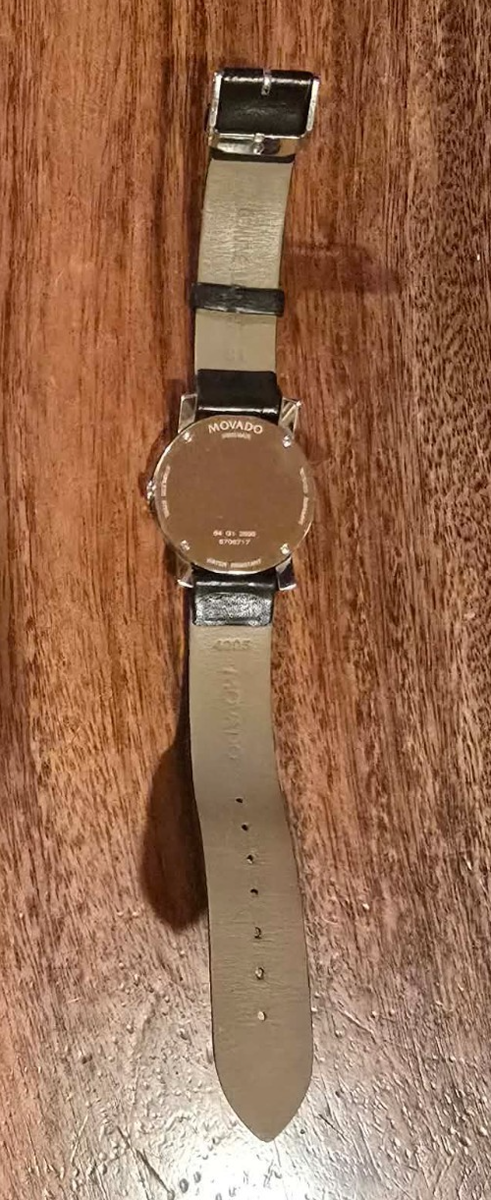 Movado Sapphire Model 84 G1 2896 Steel Quartz Watch 35mm for sale