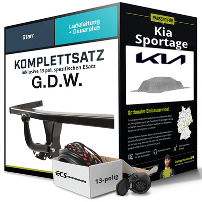 Für KIA Sportage V Typ NQ5 Anhängerkupplung starr +eSatz 13pol 06.2025-jetzt AHK