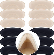 6 Pairs Heel Cushion Pads for Big Loose Shoes - Protectors for Blisters, Frict