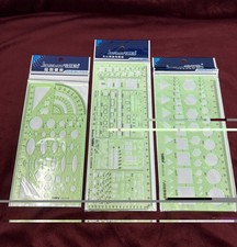 Jinsihou RapiDesign Ellipse Template Set Of 3-4306,4324, 4315