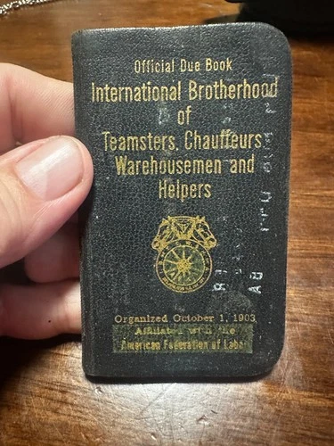 1960s Teamsters Due Book Oakland, CA W/Stamps - product listing photo