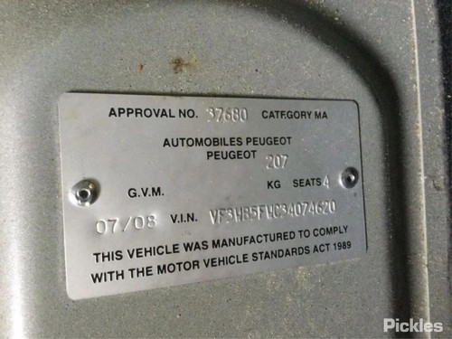 PEUGEOT 207 03/07-09/12 HEATER/AC CONTROLS OE 6451ZX - Picture 12 of 12