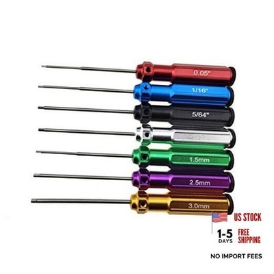 6 Color/7 Color Hex Wrencher Hex screwdriver for RC 7 Color White Steel（hss）