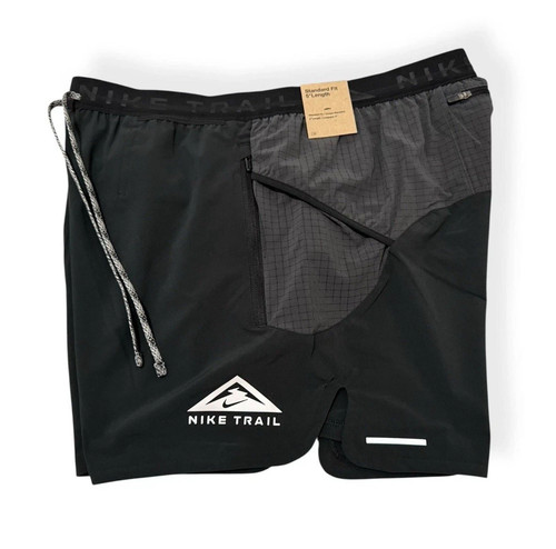 Pantaloncini da corsa Nike Trail Second Sunrise 5" Dri-FIT ADV foderati slip nuovi con etichette - Foto 4 di 13