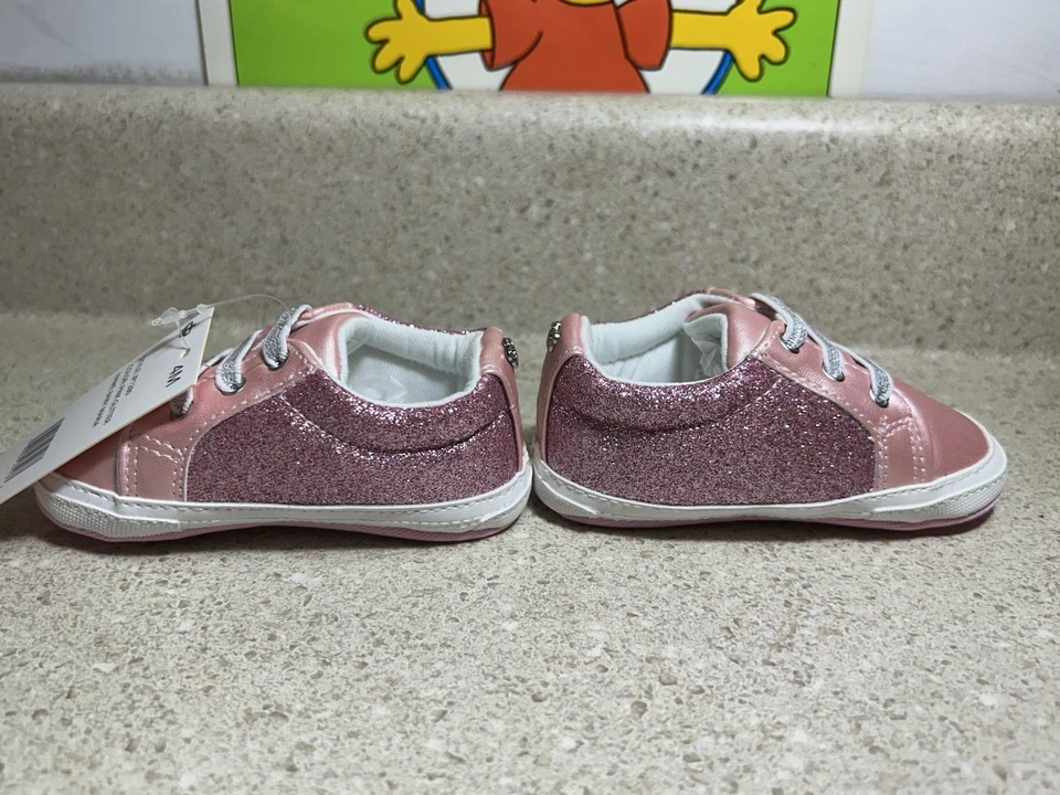 NUEVO Zapatos de Bebé Juicy Couture Baby Maria Rosa Brillo Talla 4 (9-12M) Foto 4 de 4