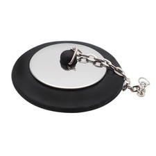 Secure Metal Bathroom Bathtub Stopper Drain with Chain No More Blockages