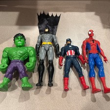 Marvel DC 12  Action Figure Lot Spider-Man Hu...