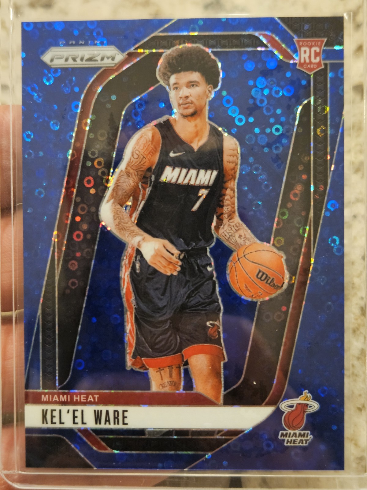 2024-25 Panini Prizm - Kel'el Ware #248 Blue Fast Break Prizm /150 (RC)