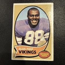 1970 TOPPS FOOTBALL CARD #59 Alan Page RC - ROOKIE - MINNESOTA VIKINGS - VG. rookie card picture