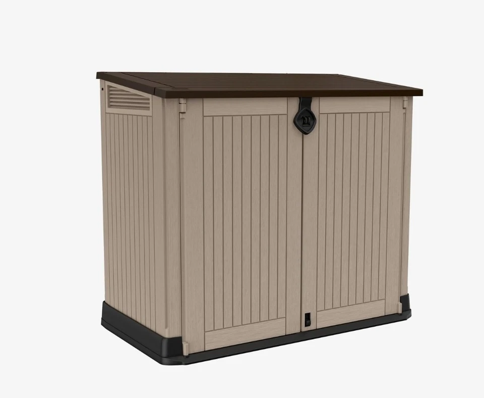 Keter Large Outdoor Garden Patio Tool Storage Box Utility Cabinet Cupboard 845lt - Image 2 of 4