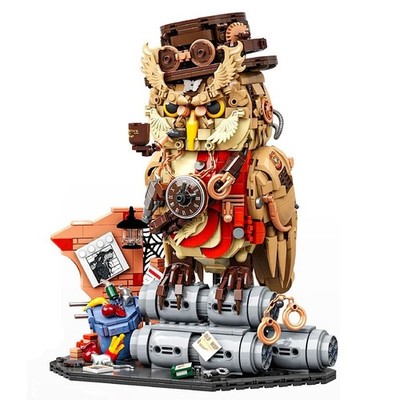 1200+ Stck. Eule Detektiv MOC Bausteine Set Zum Selbermachen Kreativ Steine Spielzeug Geschenk